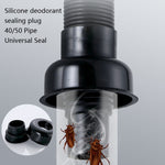Household Deodorant Washbasin Water Pipe, Style:, A Black Flap With Basket and Overflow, B White Flap With Basket and Overflow, C Black Flap No Basket With Overflow, D White Flap No Basket With Overflow, E Black Flap Without Basket and Overflow        ...