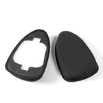 2 PCS  Earmuffs for Audio-Technica AD1000X AD2000X AD900X AD700X,Style:, Black Protein Skin, Black Thickened Protein Skin, Black Flannel, Black Lambskin, Solid Head Beam, Hollow Head Beam