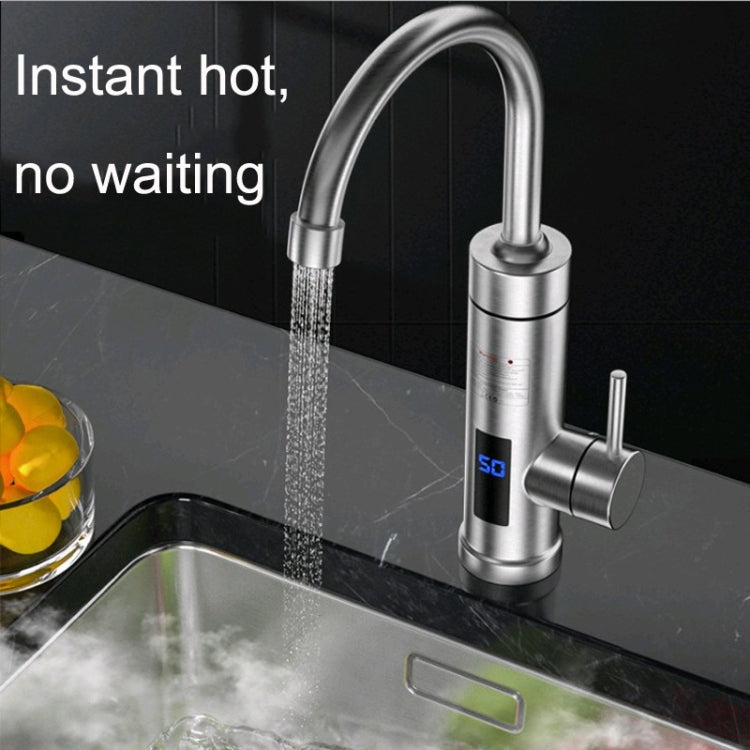 Household Kitchen Electric Hot Water Fauce EU Plug, Style:, Stainless Steel Type, Stainless Steel Universal Pipe Type