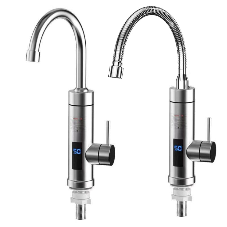 Household Kitchen Electric Hot Water Fauce EU Plug, Style:, Stainless Steel Type, Stainless Steel Universal Pipe Type
