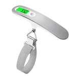 Stainless Steel Handheld Electronic Luggage Scale Portable Express Scale, Black, White