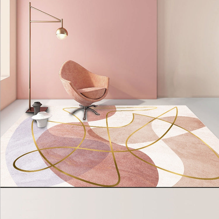 Modern Abstract Geometric Living Room Rug Coffee Table Cushion, 50x80cm, 60x90cm