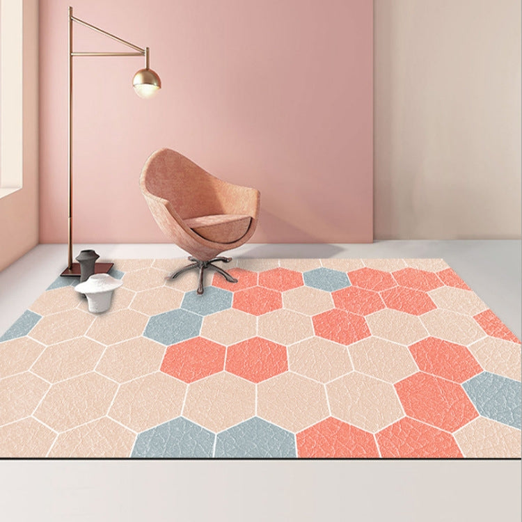Modern Abstract Geometric Living Room Rug Coffee Table Cushion, 50x80cm, 60x90cm