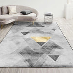 Modern Abstract Geometric Living Room Rug Coffee Table Cushion, 80x120cm, 80x160cm