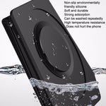 Mobile Phone Tablet Car Holder Suction Cup Instrument Fixed Bracket, Red Leather Pattern, Black Carbon Fiber