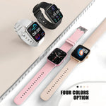 LOANIY Y22 Heart Rate Monitoring Smart Bluetooth Watch, Pink, Black, Gold, Silver Gray