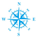 D-336 Car Compass Graphic Sticker Hood Car Body Universal Sticker, D-336