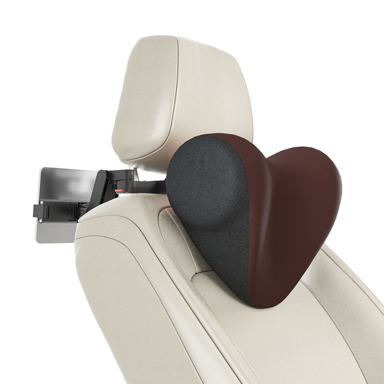A09 Car Seat Headrest Memory Foam Comfortable Neck Pillow, Style:, Without Stand (Pink), With Stand (Black), Without Stand (Coffee), With Stand  (White), Without Stand (Blue), Without Stand (Gray), With Stand  (Pink), With Stand  (Coffee)              ...