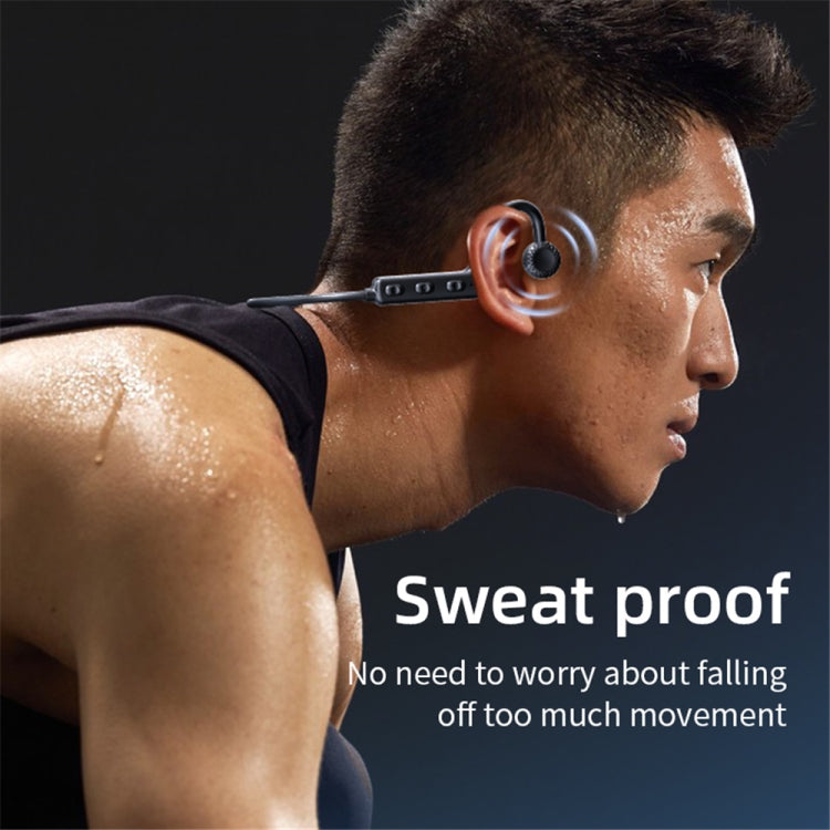 KS-19 Bluetooth Headset Sound Conducting Hanging Neck Business Headphones, KS-19 Black