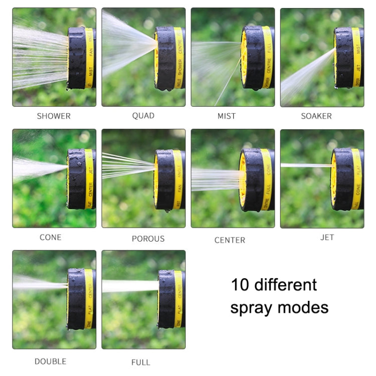 10 Functional Watering Sprinkler Head Household Water Pipe, Style:, D6+4 Connector, D6+4 Connector+5m 4-point Tube, D6+4 Connector+10m 4-point Tube, D6+4 Connector+15m 4-point Tube, D6+4 Connector+20m 4-point Tube, D6+4 Connector+25m 4-point Tube