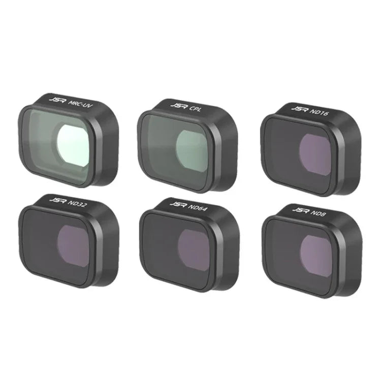 JUNESTAR Filters For DJI Mini 3 Pro,Model:, MCUV JSR-1663-01, CPL JSR-1663-02, ND8 JSR-1663-03, ND16 JSR-1663-04, ND32 JSR-1663-05, ND64 JSR-1663-06, ND256 JSR-1663-07, ND1000 JSR-1663-08, ND8PL JSR-1663-09, ND16PL JSR-1663-10, ND32PL JSR-1663-11