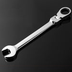 Combination Ratchet Wrench with Flexible Head Dual-purpose Ratchet Tool, 6mm, 7mm, 9mm, 11mm, 24mm, 16mm, 18mm, 20mm, 21mm, 22mm, 23mm