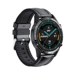 I9 1.5 Inch Heart Rate/Blood Pressure/Blood Oxygen Monitoring Watch, Color: Silver Steel, Black, Red, Orange, Green, Black Leather, Brown Leather, Black Steel, Silver Steel