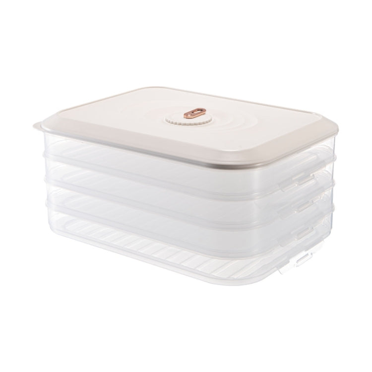 Household Refrigerator Freezer Large Capacity Dumpling Box, Capacity:, One Layer (Green), Two Layers (White), Two Layers (Green), Three Layers (White), Four Layers (White), Four Layers (Green)