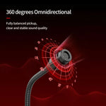 JK Omni-directional Pick-up Microphone Built-in Sound Card  Flexible Gaming Mic, 3.5mm