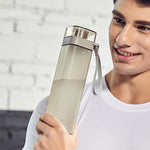 Diller D8646 Square Shape Fitness Leakproof Water Bottle, 400ml, 550ml