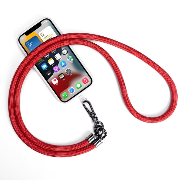 Mobile Phone Mountaineering Rope Lanyard  Can Be Hung Neck Or Crossbody, Black, Orange, Sky Blue, Red, Gem Blue, Violet, Brick Orange