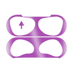 2 PCS Headphone Inner Cover Sticker Dustproof Protective Film For Airpods 3, Black, Gold, Silver, Rose Gold, Red, Green, Blue, Purple