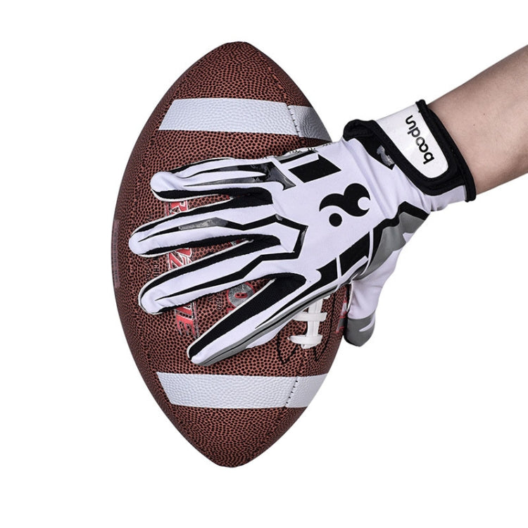 BOODUN C281071G Baseball Rugby Gloves Fitness Sports Anti-Slip Outdoor Hiking Gloves, C281071G White L, C281071G Red S, C281071G Red M, C281071G Red L, C281071G White S, C281071G White M