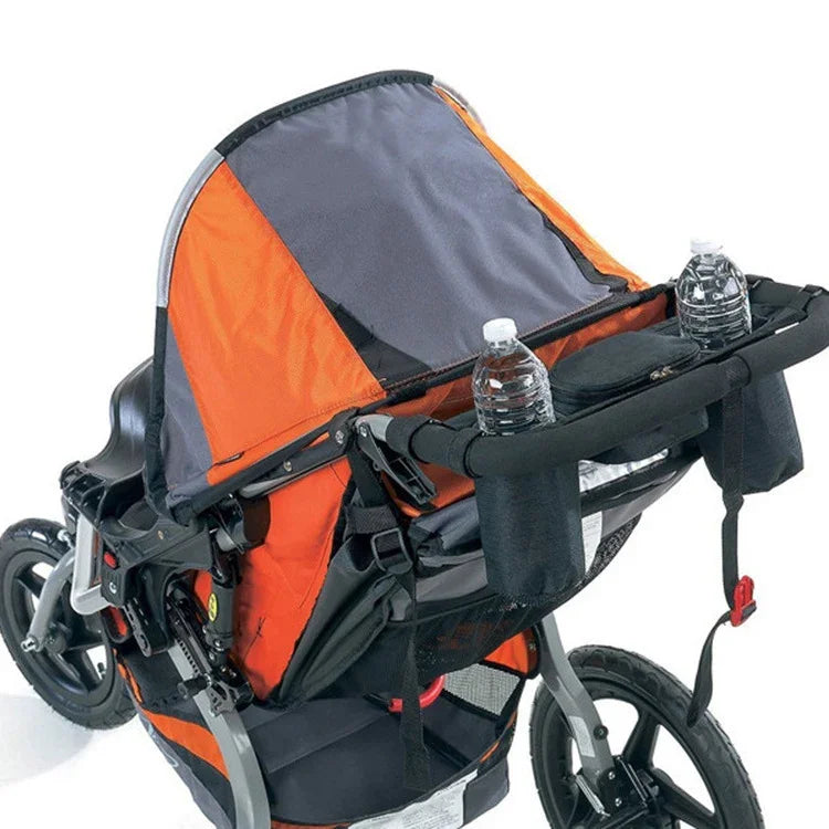 Baby Stroller Rear Hanging Bag Baby Bottle Cup Bag, Black, Red