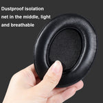 Breathable Foam Headphone Earmuffs with Buckle For Sennheiser Momentum 3, Spec:, Black Protein, Black Lambskin, Gold Protein, Gold Lambskin