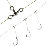 115 PCS / Box Bottle-Shaped Three-Pronged Swivel Stainless Steel Fishing Character Ring, 115 PCS / Box