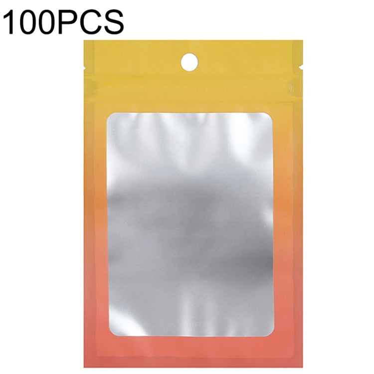 100PCS Aluminum Foil Ziplock Bag Jewelry Data Cable Sealed Packaging Bag, Size:, 7.5x10cm (Pink Gradually Purple), 7.5x10cm (Blue Gradually Pink), 7.5x10cm (Blue Gradient), 7.5x10cm (Yellow Gradient), 8.5x13cm (Pink Gradually Purple)                   ...