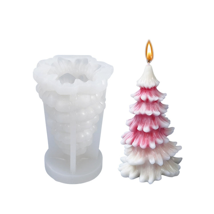 Christmas DIY Scented Candle Silicone Mold, White