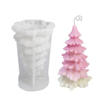 Christmas DIY Scented Candle Silicone Mold, White
