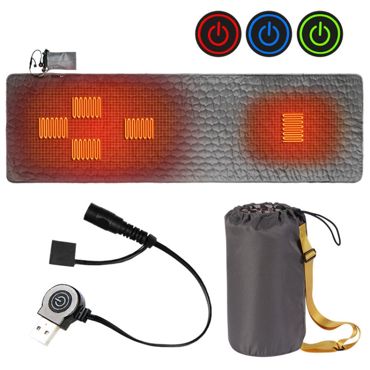 Winter Outdoor Camping Smart Portable Heating Sleeping Pad, 198x61cm Orange, 198x61cm Black, 198x61cm Gray