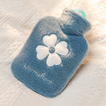Cartoon Plush Portable Water Jection Mini Hot Water Bag, 500ML Pink, 500ML Blue, 1000ML Blue, 1000ML Green, 1000ML Mint Green, 1000ML Insert Yellow, 1000ML Insert Green