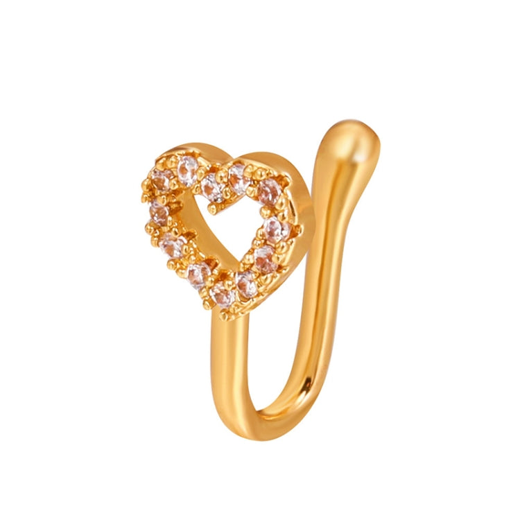 U-shaped Nose Clip Copper Inlaid With Zircon Nose Decoration, Color: G-189 Silver, G-364 Gold, G-365 Silver, G-247 Gold, G-248 Silver, G-251 Gold, G-252 Silver, G-253 Gold, G-254 Silver, G-235 Gold, G-236 Silver, G-231 Gold, G-232 Silver, G-249 Gold   ...