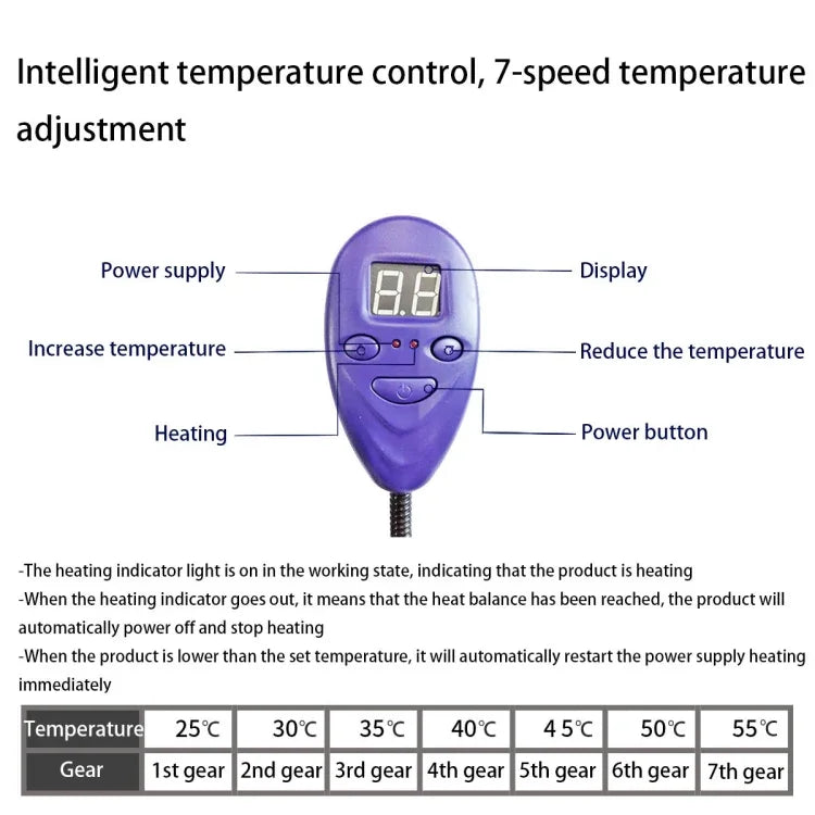 12V Low Voltage Multifunctional Warm Pet Heating Pad Pet Electric Blanket, 30x30cm Coffee, 30x30cm Red, 30x30cm Green, 40x30cm Blue, 40x30cm Coffee, 40x30cm Red, 40x30cm Green, 50x50cm Blue, 50x50cm Coffee, 50x50cm Red, 50x50cm Green, 65x40cm Blue