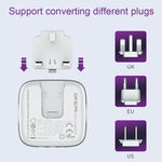 LDNIO A3513Q 32W QC3.0 3 USB Ports Phone Adapter, EU Plug with Micro USB Cable, EU Plug with 8 Pin Cable, EU Plug with Type-C Cable, EU Plug with Type C to 8 Pin Cable, UK Plug with Micro USB Cable, UK Plug with 8 Pin Cable, UK Plug with Type-C Cable  ...