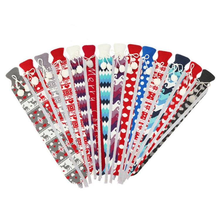 2L Long-strip Multifunctional Water-filled Rubber Hot Water Bags, Spec: Beige Leopard, Beige Leopard