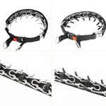 Cloth Tape Paste Detachable Training Stimulation Dog Collar, M 2.5mm x 35cm, L 3.0mm x 50cm, XL 3.5mm x 55cm, XXL 4.0mm x 60cm