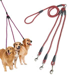 140cm 3 In 1 Leash Multi-head Dog Walking Rope, 140cm 3 In 1 Rose Red, 140cm 3 In 1 Blue, 140cm 3 In 1 Red