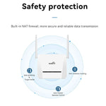 VR312 4G LTE Router 4G CPE FDD/TDD Card Mobile Router MOD Malay Version EU Plug, VR312 EU Plug White