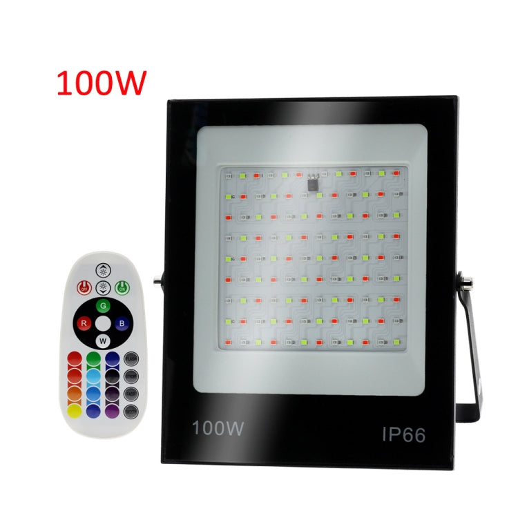 Colorful RGB Changing LED Flood Light With Remote Control, 30W, 100W