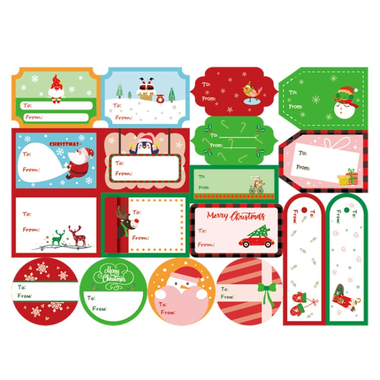 1set 72pcs/set  Christmas Stickers Gift Bag Packaging Box Closure Stickers