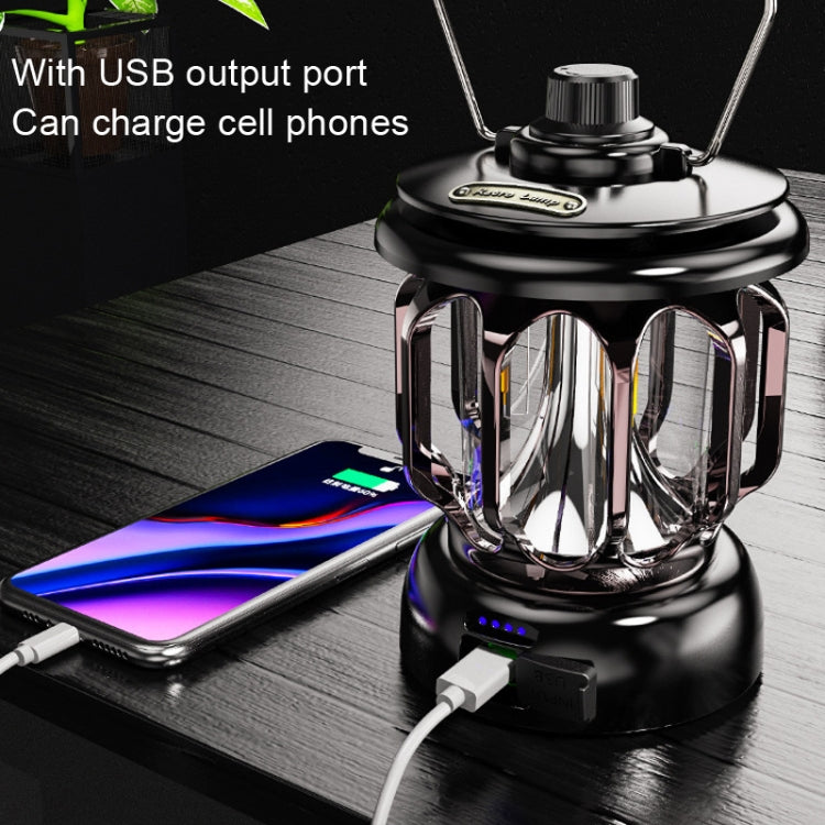 LH-B46 LED Retro Tent Light Convenient USB Charging Camping Light, LH-B46 Green, LH-B46 Black, LH-B46 White
