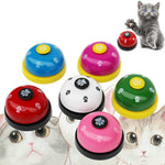 Pet Toy Training Called Dinner Small Bell Footprint Ring Dog Toys, 3pcs Pet Bell Red, 3pcs Pet Bell Pink, 3pcs Pet Bell White, 3pcs Pet Bell Royal Blue, 3pcs Pet Bell Yellow