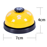 Pet Toy Training Called Dinner Small Bell Footprint Ring Dog Toys, 3pcs Pet Bell Red, 3pcs Pet Bell Pink, 3pcs Pet Bell White, 3pcs Pet Bell Royal Blue, 3pcs Pet Bell Yellow