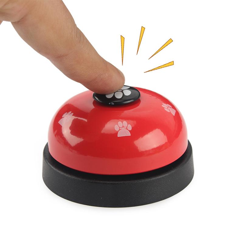 Pet Toy Training Called Dinner Small Bell Footprint Ring Dog Toys, 3pcs Pet Bell Red, 3pcs Pet Bell Pink, 3pcs Pet Bell White, 3pcs Pet Bell Royal Blue, 3pcs Pet Bell Yellow