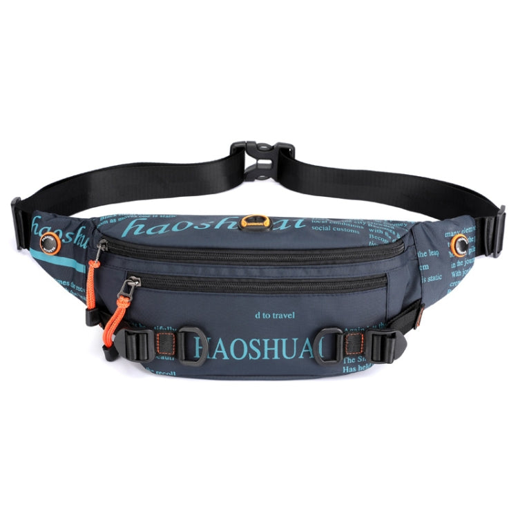 HAOSHUAI 5132 Outdoor Men Waist Bag Sports Running Chest Bag, 5132 Dark Blue, 5132 Black, 5132 Army Green, 5132 Dark Green, 5132 Camouflage