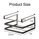 Double-layer Punch-free Kitchen Wall-Mounted Cutting Board Rack