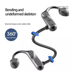 K69 Bluetooth Headset Sound Conduction Binoconic Business Sports Earphone, K69 Black, K69 Green