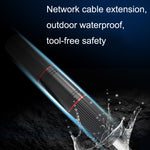 YM-8821 Pre-built Network Connectors Outdoor Waterproof Network Cable Extension Double Pass Head, Double Pass Head