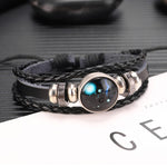 Twelve Constellations Multilayer Beaded Cowhide Bracelet, Style: Virgo Ordinary, Bracelet Leo Ordinary, Bracelet Libra Luminous, Bracelet Capricorn Luminous, Bracelet Scorpio Luminous, Bracelet Pisces Ordinary, Bracelet Cancer Luminous                 ...