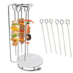 Stainless Steel Kebab Barbecue Hanging Rack Thick Skewers String Incense Stand, With 4 Stitches, With 5 Stitches, With 6 Stitches